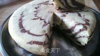 Rice Cooker Zebra Pattern Naked Cake recipe