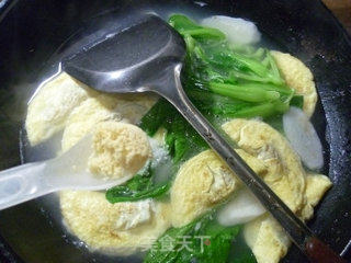 Chicken Festive Egg Dumplings and Yam Soup recipe