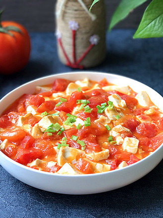 Braised Tomato with Crab Yolk Tofu