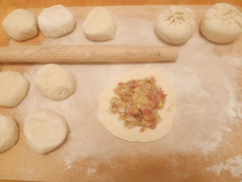 Chinese Cabbage and Pork Buns recipe