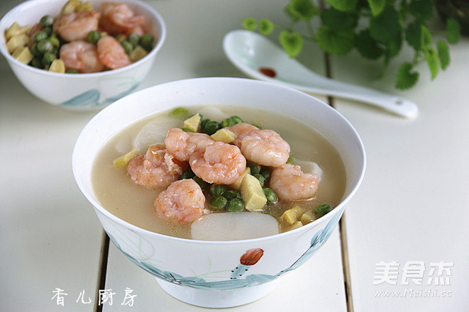 Shrimp Soup Rice Cake recipe