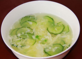 Cucumber Egg Soup recipe
