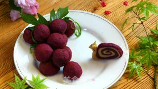 #四session Baking Contest and is Love to Eat Festival#purple Sweet Potato Yam Cheese Balls recipe