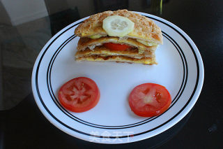 Egg Stuffed Burger recipe