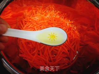 Kuaishou Steamed Vegetables-steamed Carrot Shreds recipe