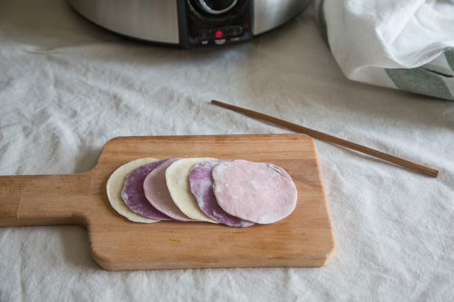 Purple Sweet Potato and Rose Bun recipe