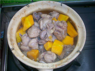 [original] Home-style Dishes @@花雕焖 Pumpkin Chicken recipe