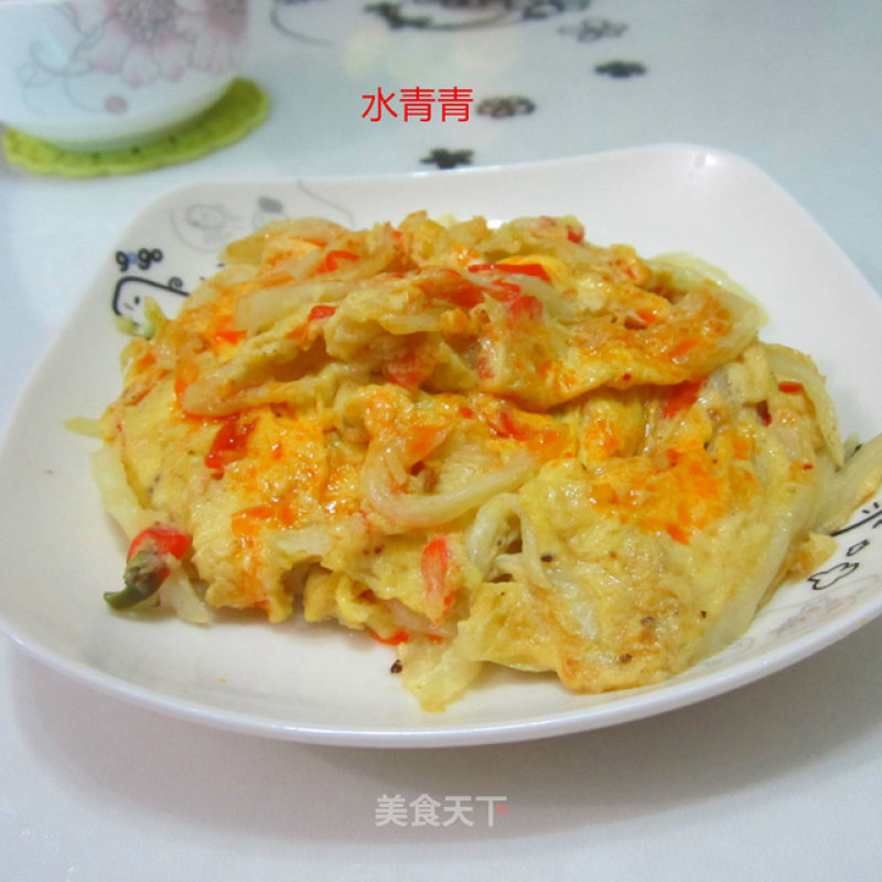 Shredded Cabbage Omelette recipe