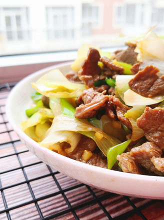 Stir-fried Lamb with Scallions recipe