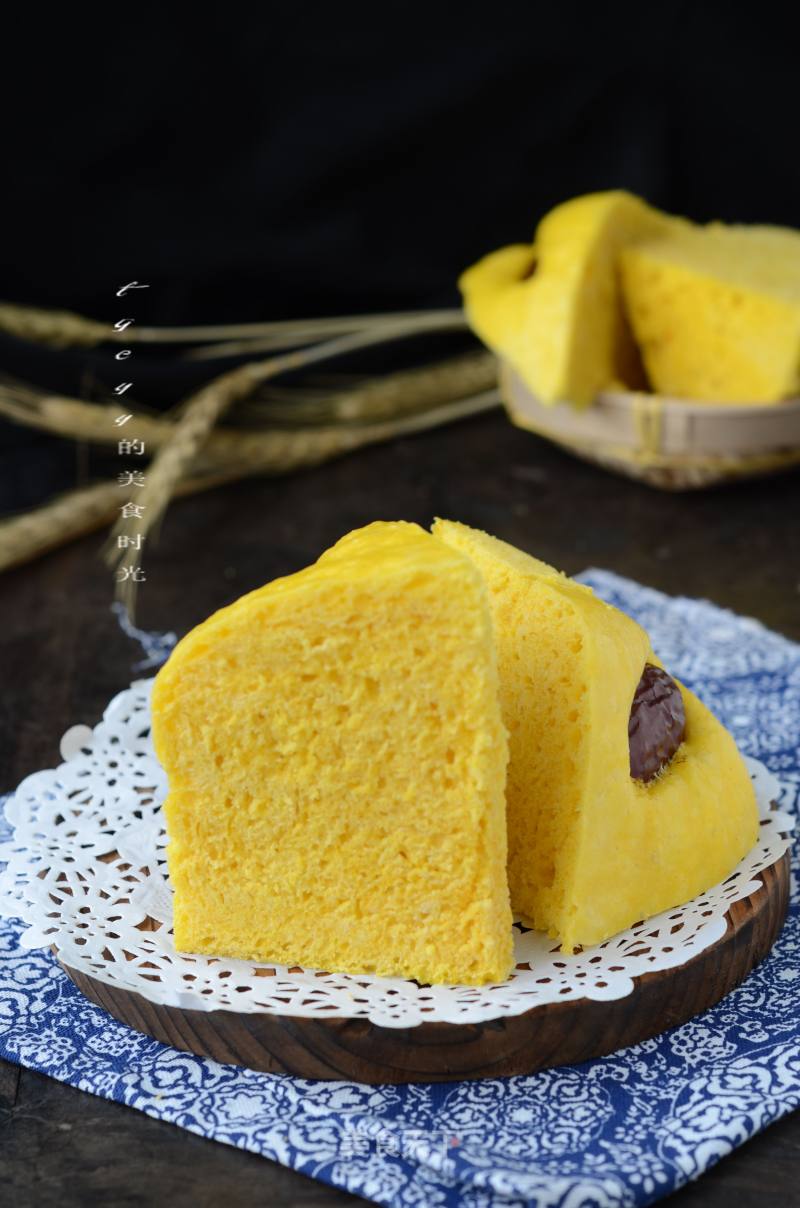 Pumpkin and Red Date Hair Cake recipe