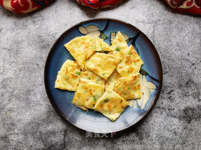 Carrot Chives and Egg Pancakes recipe