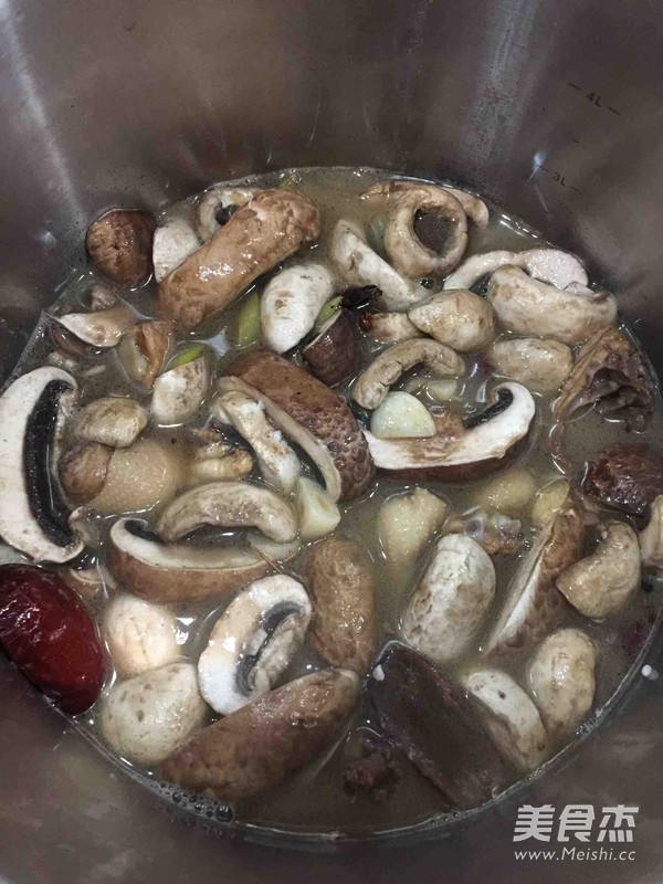 Chicken Stewed with Mushrooms recipe