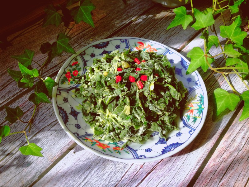 Steamed Sweet Potato Leaves recipe