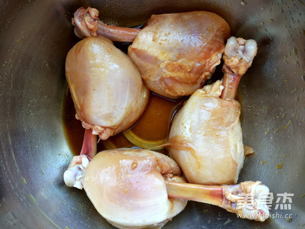 Golden Roasted Chicken Drumstick Rice recipe