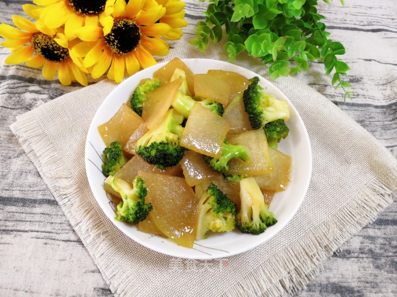 Winter Squash and Broccoli in Oyster Sauce recipe