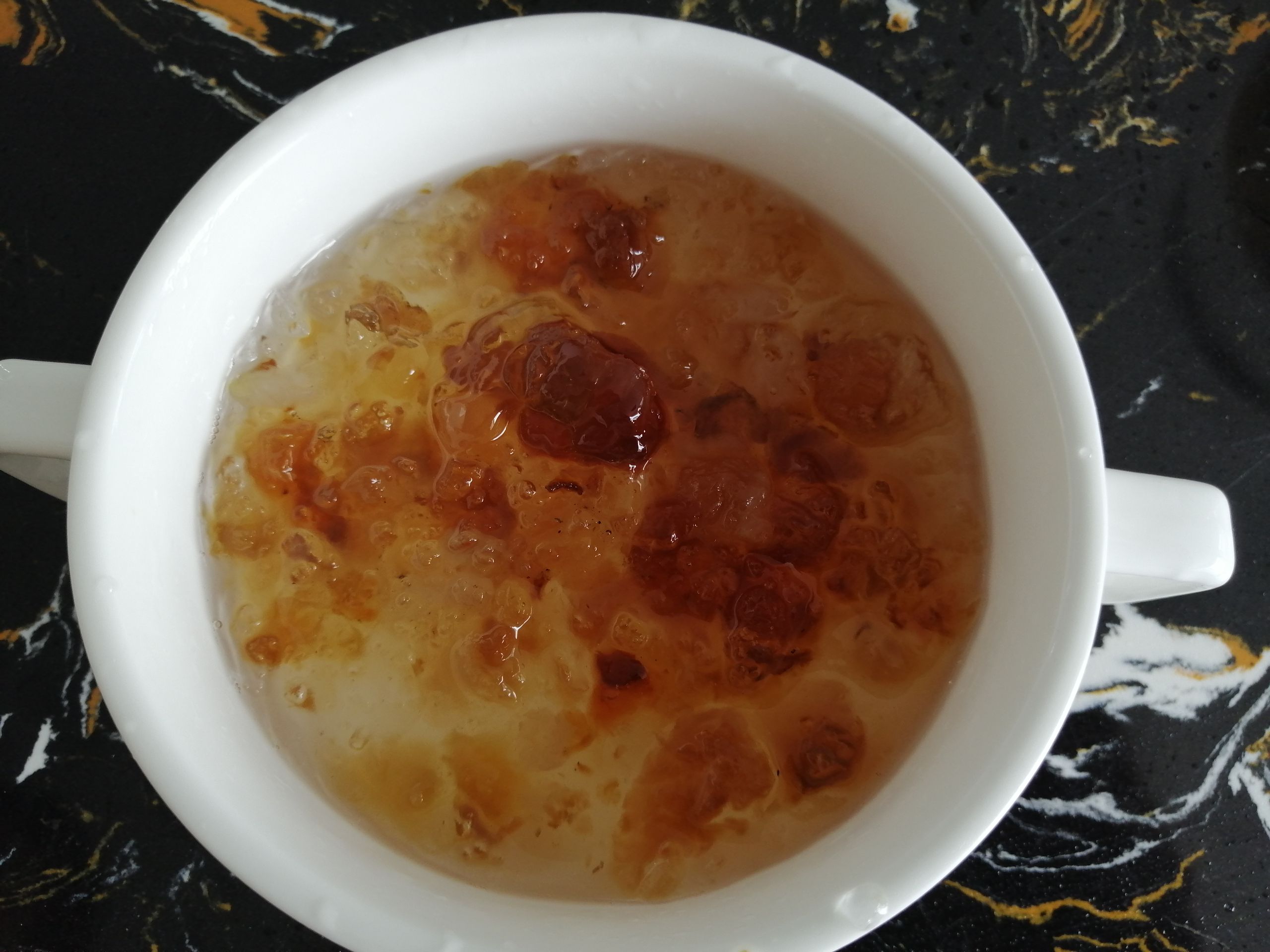 Rose Peach Gel Soup recipe