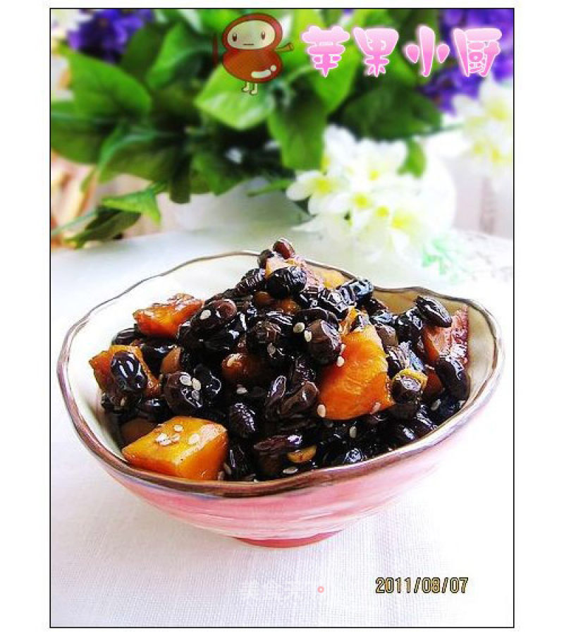 Microwave Honey Black Bean Pumpkin recipe