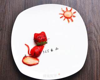 Cat Fishing Strawberry Creative Platter recipe