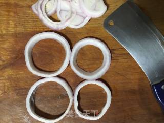 Sweet and Sour Egg with Onion Rings recipe