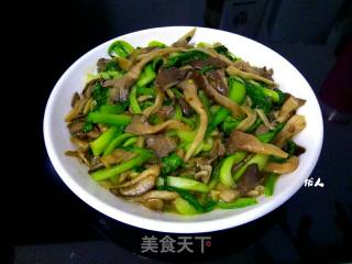 Mushroom Rape in Oyster Sauce recipe