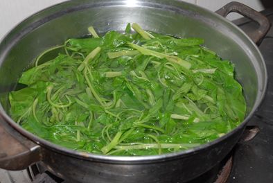 Coleslaw Liver and Spinach recipe