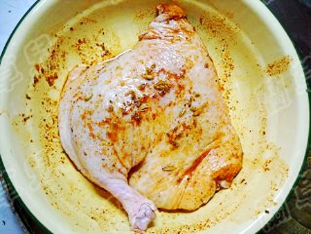 Spicy Roasted Duck Legs in Baking Pan recipe