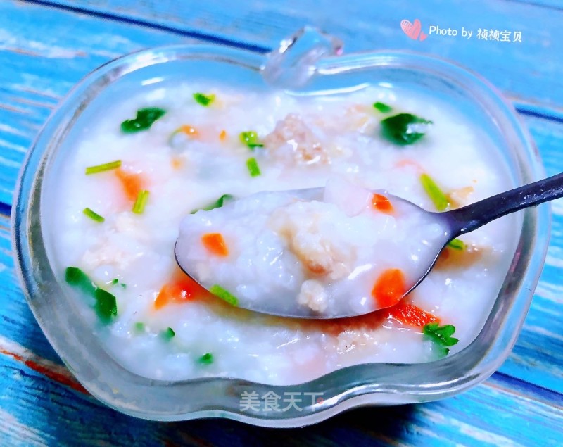 Porridge with Yam, Carrot and Fresh Meat recipe
