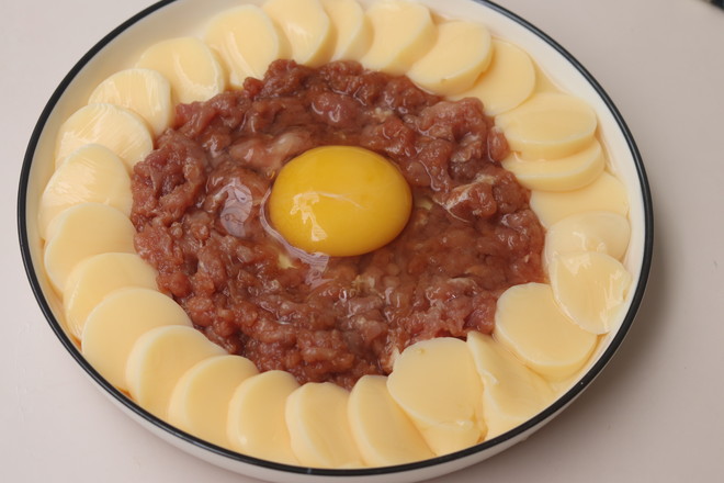 Steamed Egg with Tofu and Minced Pork recipe