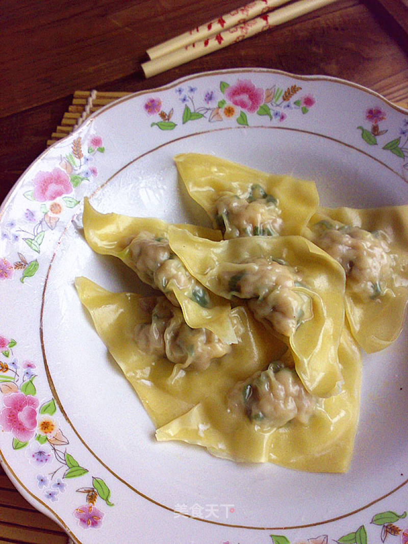 Steamed Wontons with Horseshoe Meat recipe