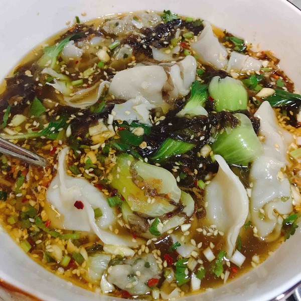 Easy Gourmet Sour Soup Dumplings recipe