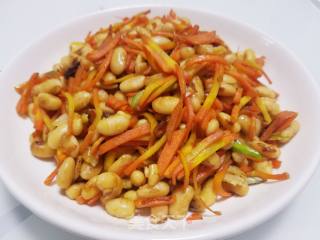 Stir-fried Carrots with Soybeans recipe