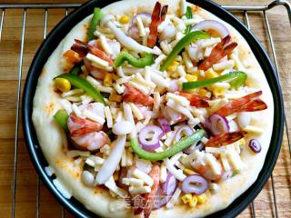 Vegetable Shrimp Pizza recipe