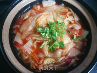 Chinese Cabbage Stewed Noodles recipe