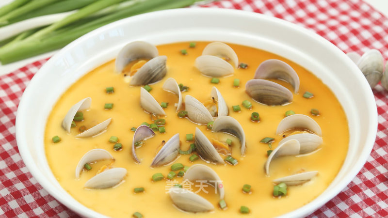 Steamed Egg with Clams recipe