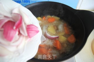 Japanese Style Potato Beef Soup recipe