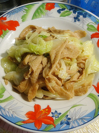 Stir-fried Cabbage with Vegetarian Meat recipe