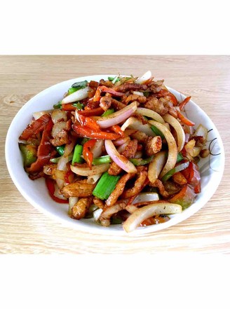 Fried Pork with Chili recipe