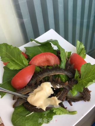 Sea Cucumber Salad with Radish Seedlings recipe