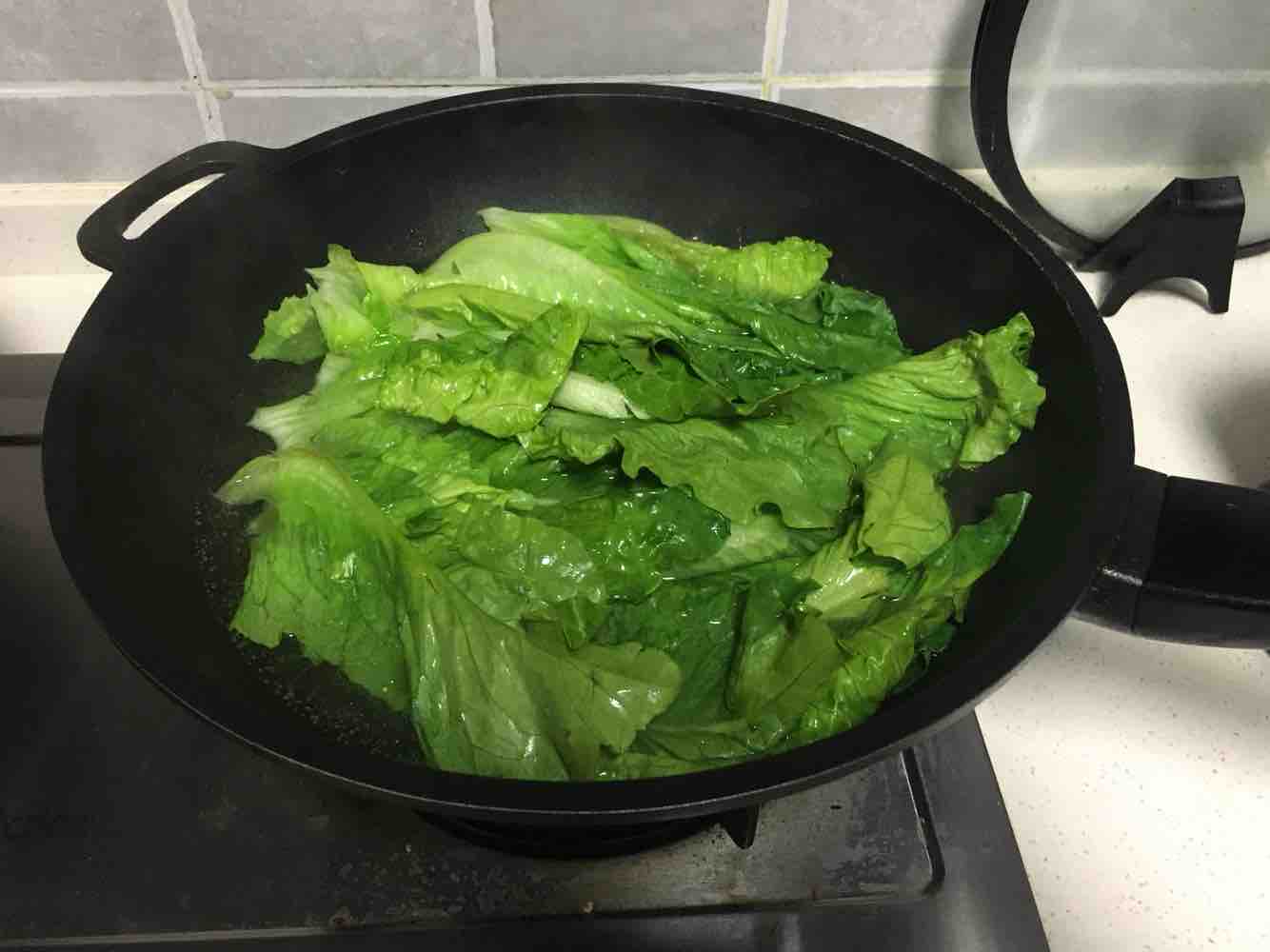 Lettuce in Oyster Sauce recipe