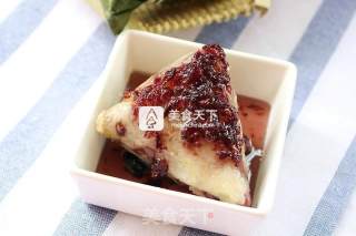 Different Zongzi——red Bean and Candied Date Zongzi with Rose Flower Sauce recipe