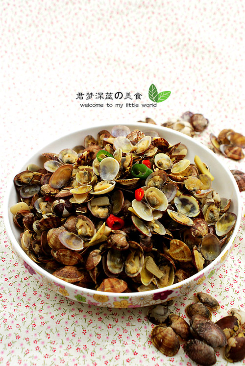Spicy Fried Small Flower Clams recipe