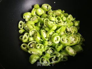 Stir-fried Green Peppers with Tempeh recipe