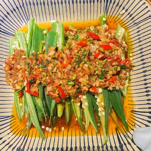Super Delicious Cold Okra recipe