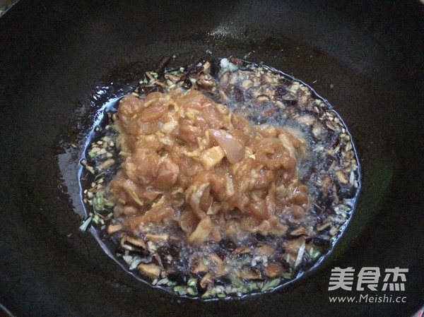 Mushroom Chicken Fried Rice recipe