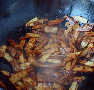 Vegetarian Stir-fried Fragrant Dried Snow Peas recipe