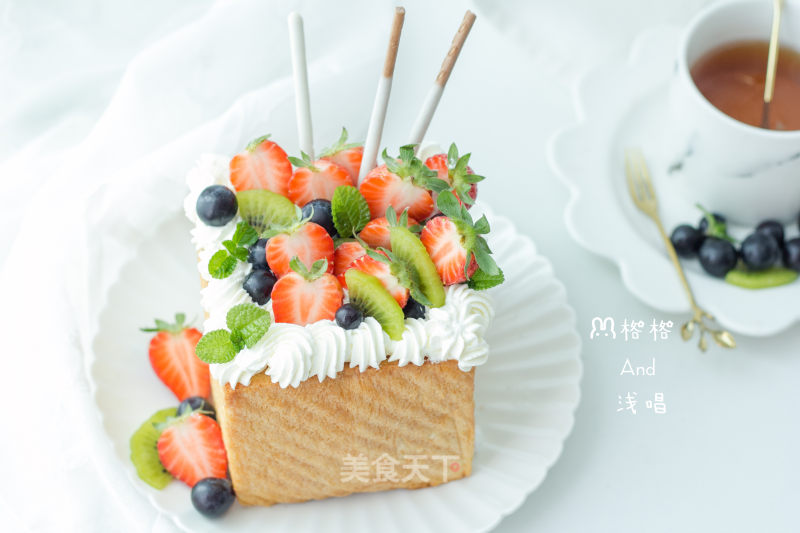 Honey Fruit Thick Toast recipe