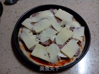 Smoked Ham Pizza recipe