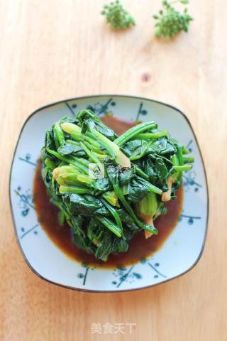 Sesame Oil Spinach Tower recipe
