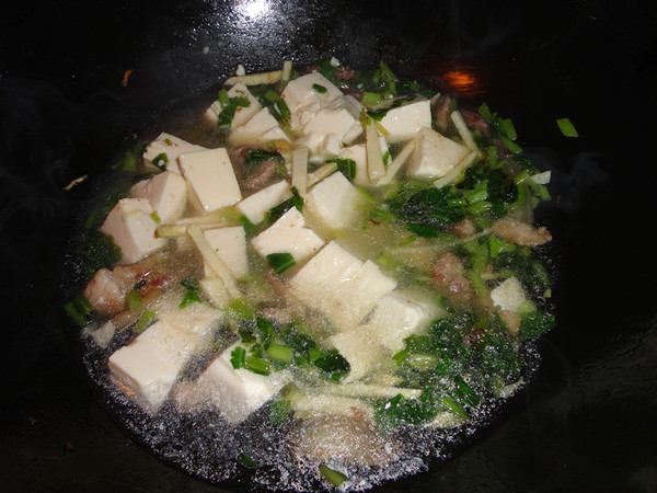 Pickled Vegetables, Winter Bamboo Shoots and Tofu Soup recipe