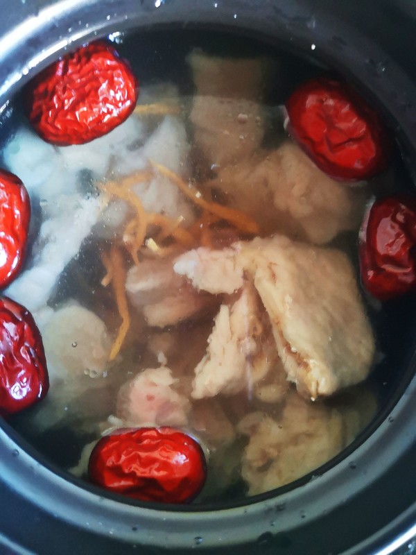 Tai Zi Ginseng Red Date Pork Spine Soup recipe
